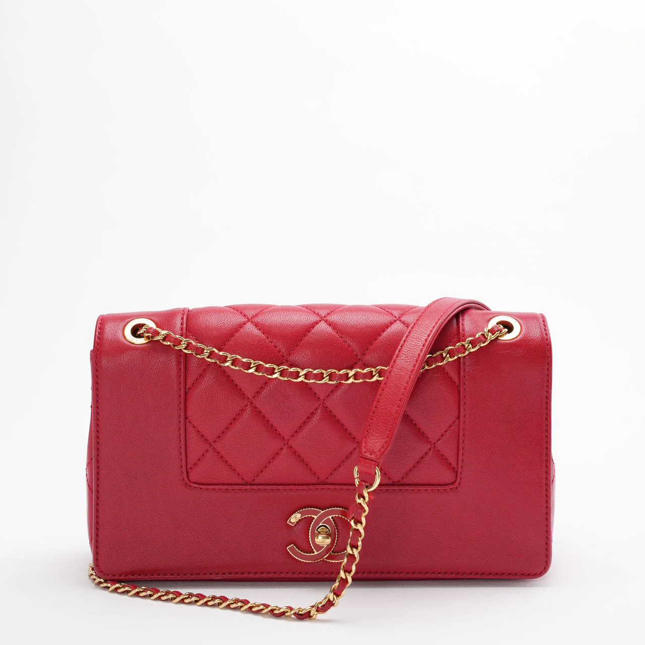 Chanel Mademoiselle Flap Bag Red