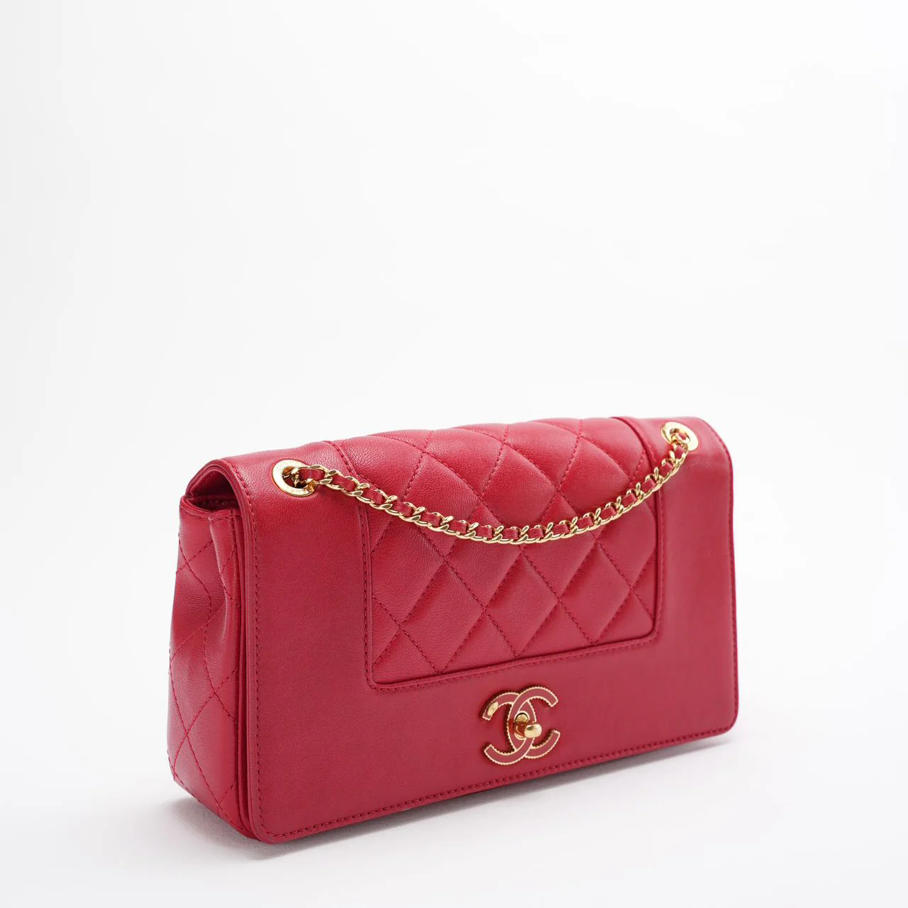 Chanel Mademoiselle Flap Bag Red