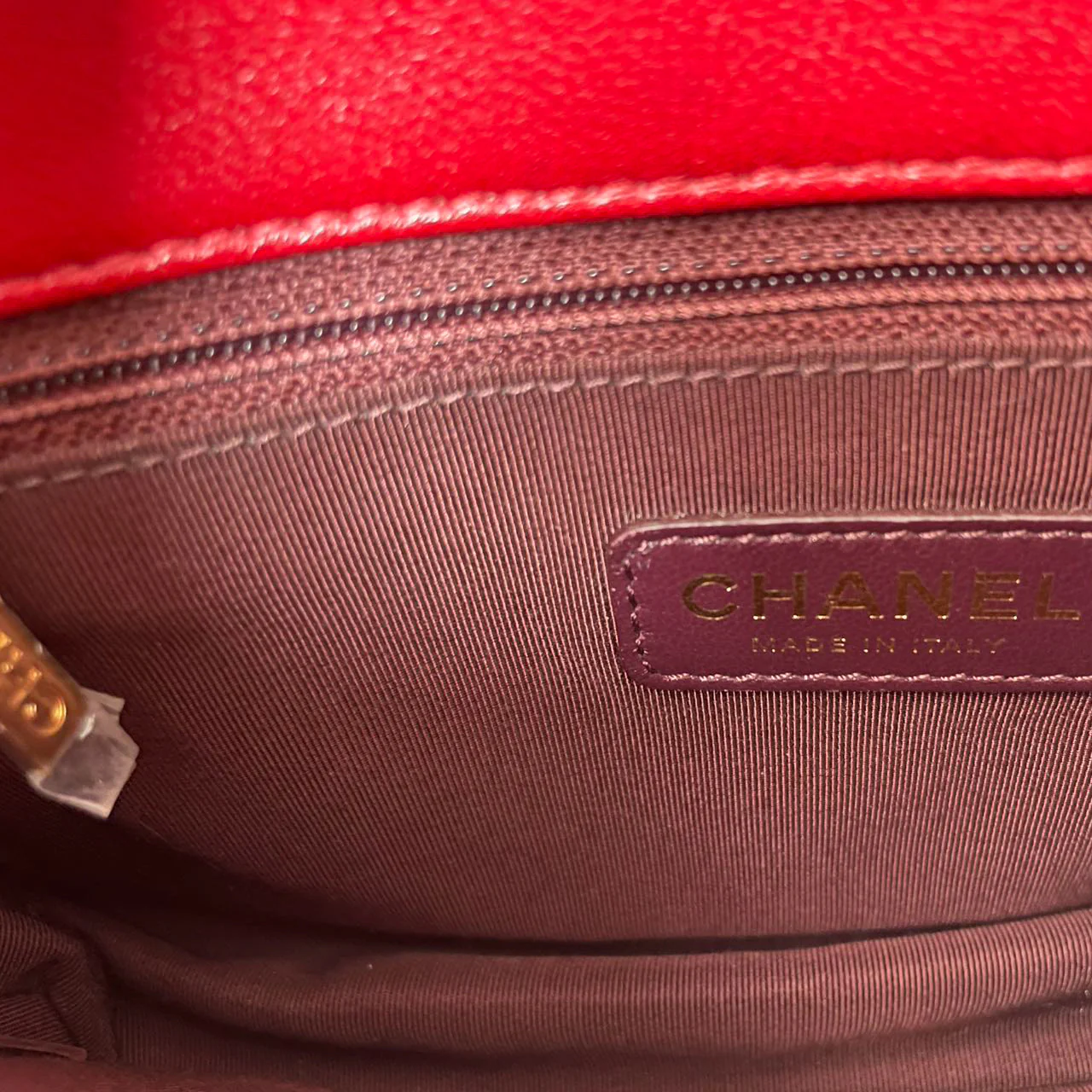 Chanel Mademoiselle Flap Bag Red