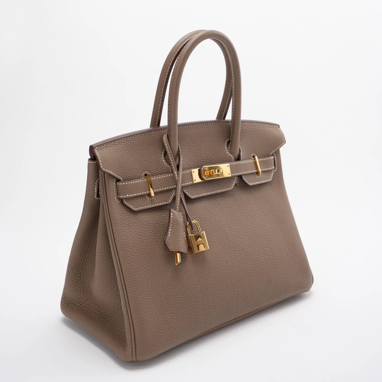 Hermes Birkin 30cm Sellier Bag Etoupe Togo Leather