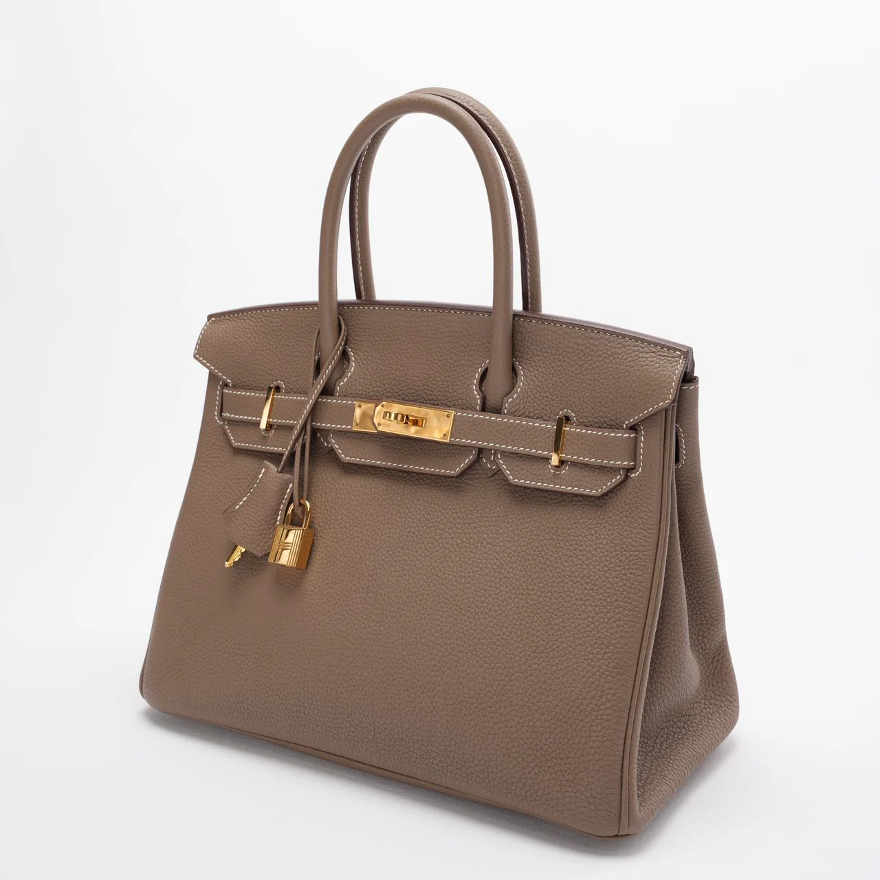 Hermes Birkin 30cm Sellier Bag Etoupe Togo Leather