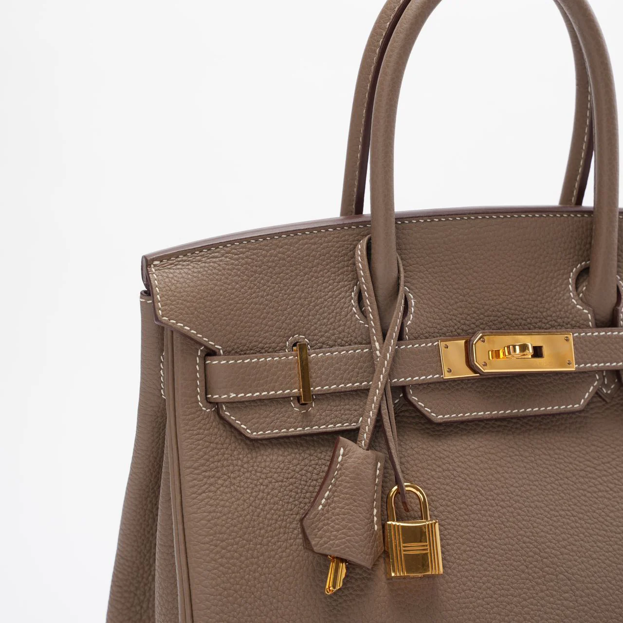 Hermes Birkin 30cm Sellier Bag Etoupe Togo Leather