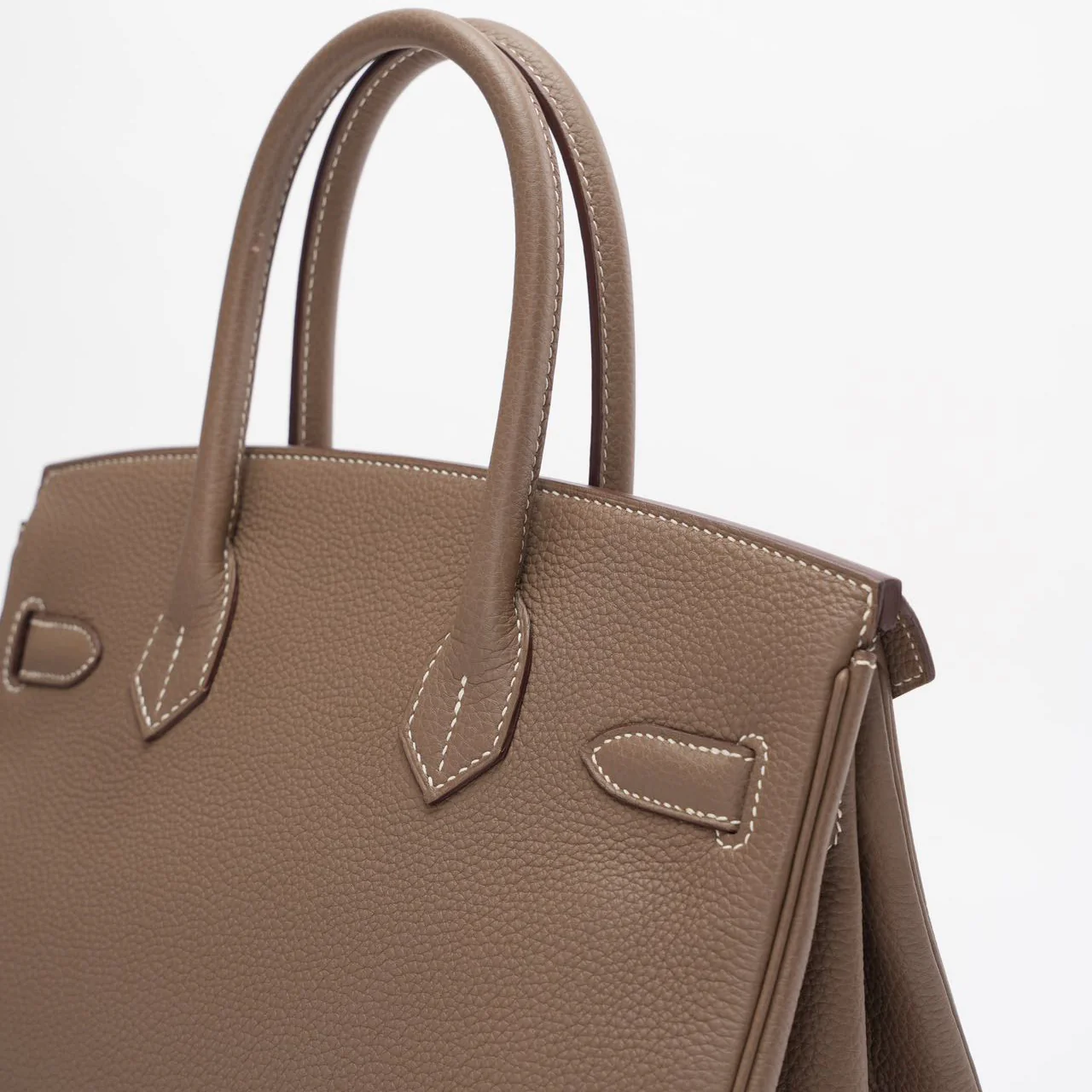 Hermes Birkin 30cm Sellier Bag Etoupe Togo Leather