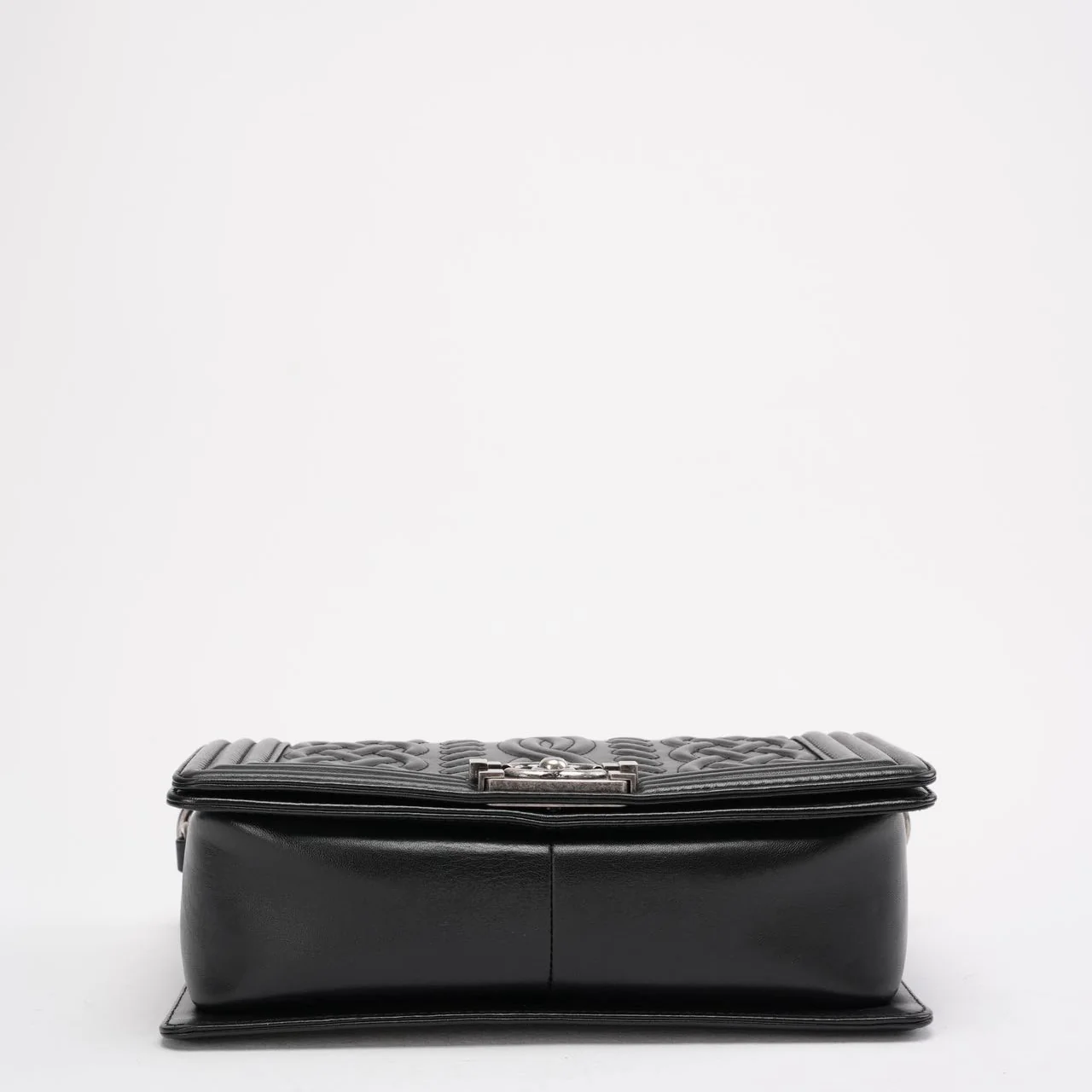 Chanel Black Celtic Medium Boy Bag Lambskin 2014