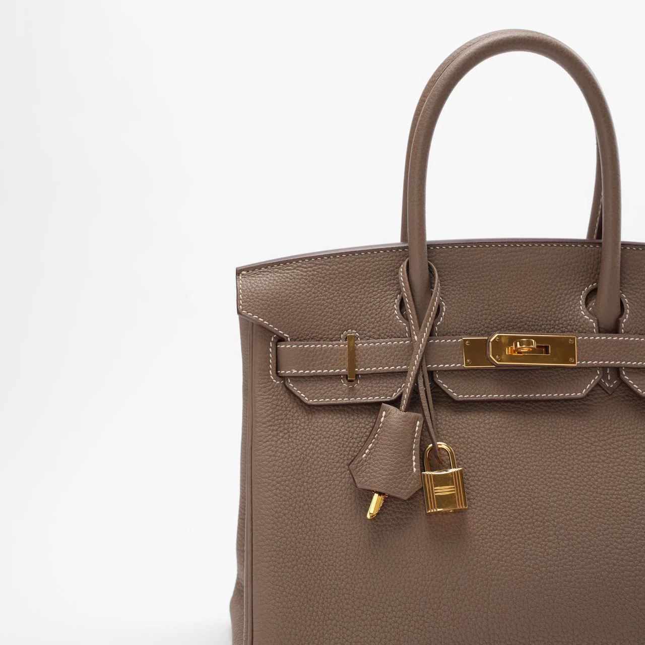 Hermes Birkin 30cm Sellier Bag Etoupe Togo Leather