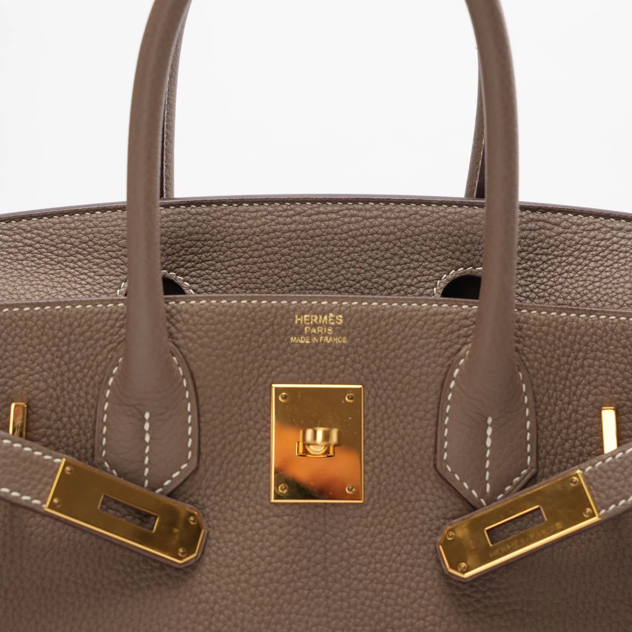Hermes Birkin 30cm Sellier Bag Etoupe Togo Leather