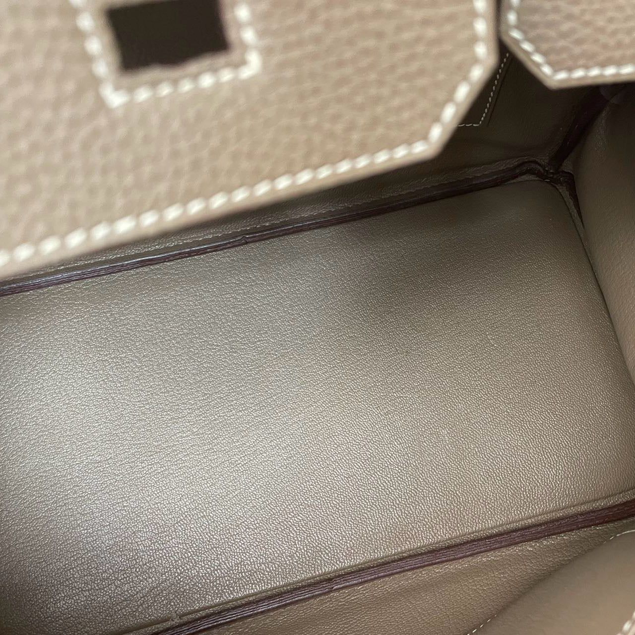 Hermes Birkin 30cm Sellier Bag Etoupe Togo Leather