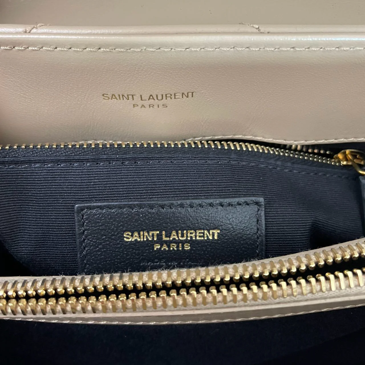 Saint Laurent Beige LouLou Medium Leather  2020