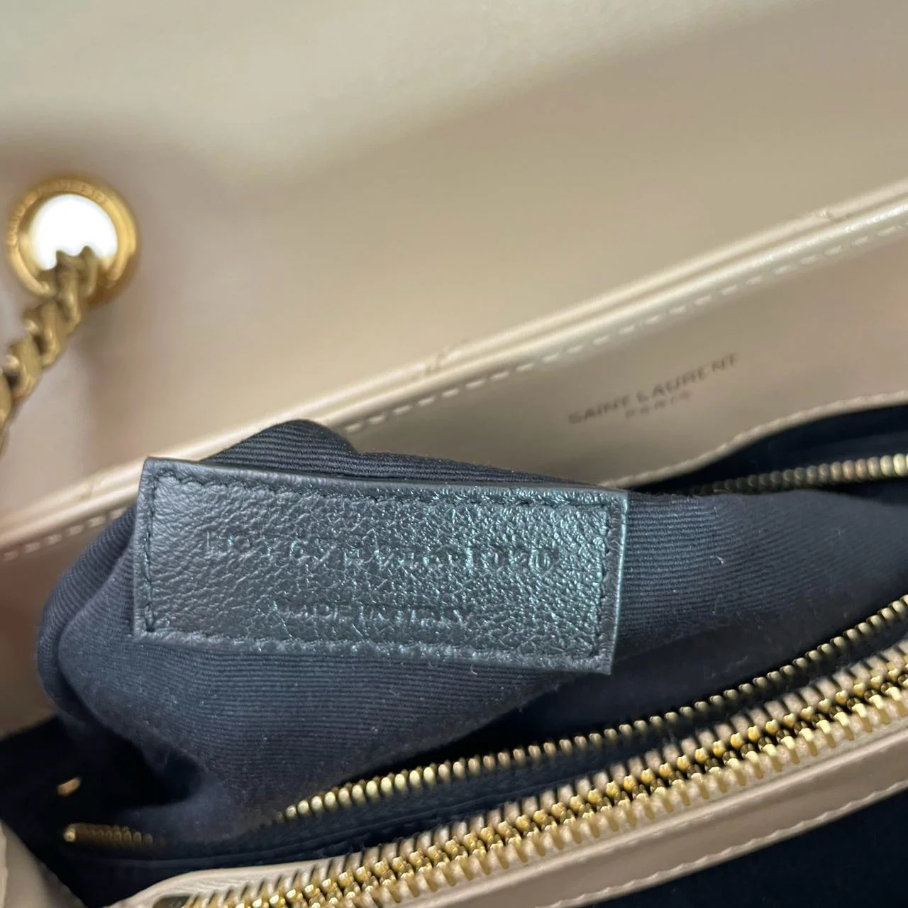 Saint Laurent Beige LouLou Medium Leather  2020