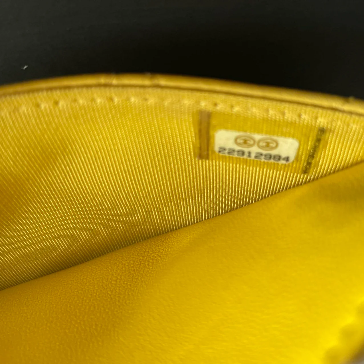 Chanel Wallet on Chain Classic Yellow woc