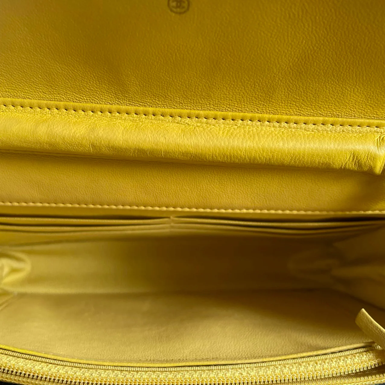 Chanel Wallet on Chain Classic Yellow woc