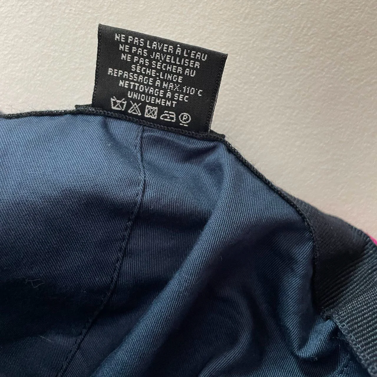 Pre-loved Chanel Cotton CC Cap Hat in Pink and White