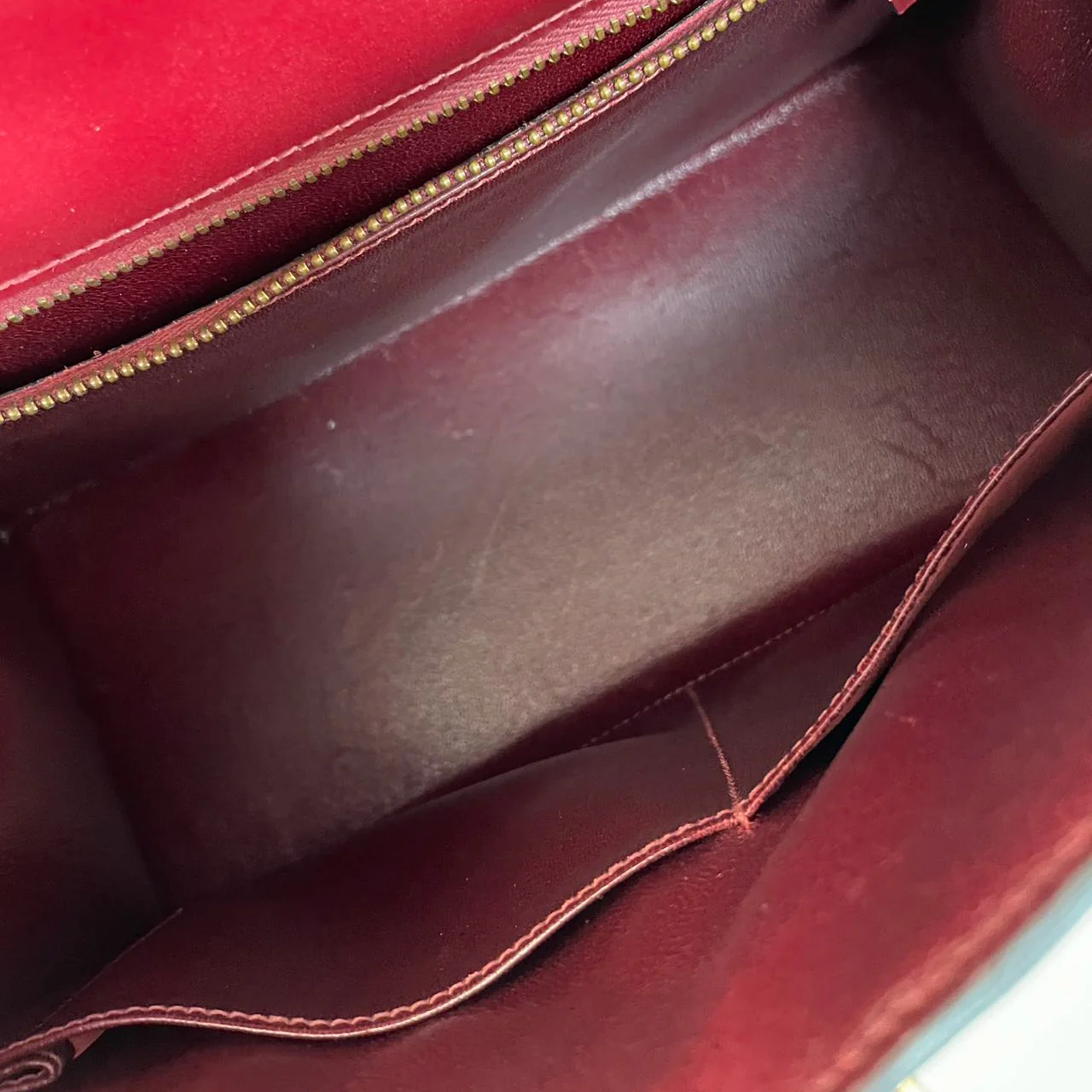 Hermes Vintage Kelly Sellier 28 Rouge Canvas Leather 1989