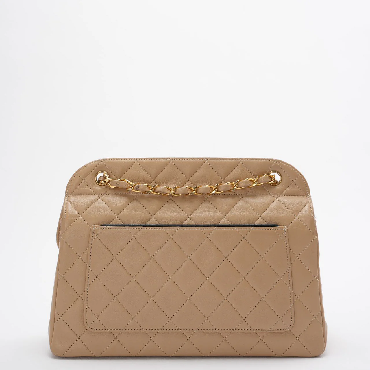 Chanel Beige Vintage Timeless Trendy Flap Bag 2011-2012