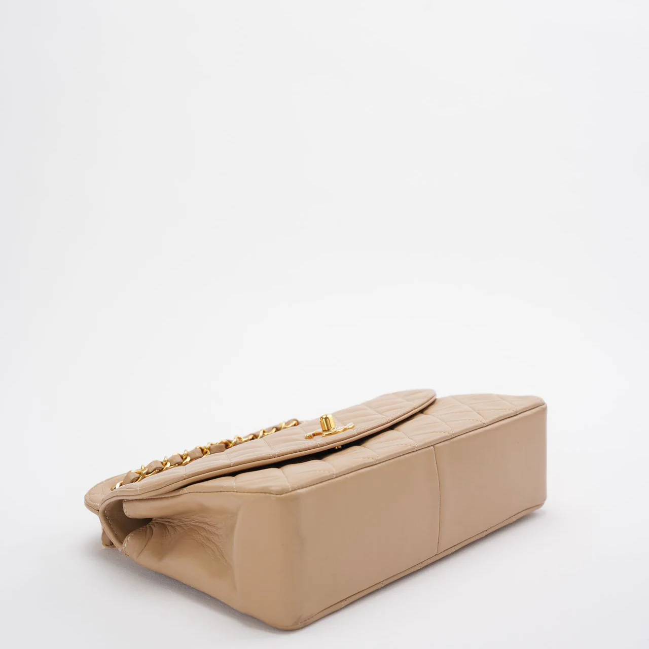 Chanel Beige Vintage Timeless Trendy Flap Bag 2011-2012