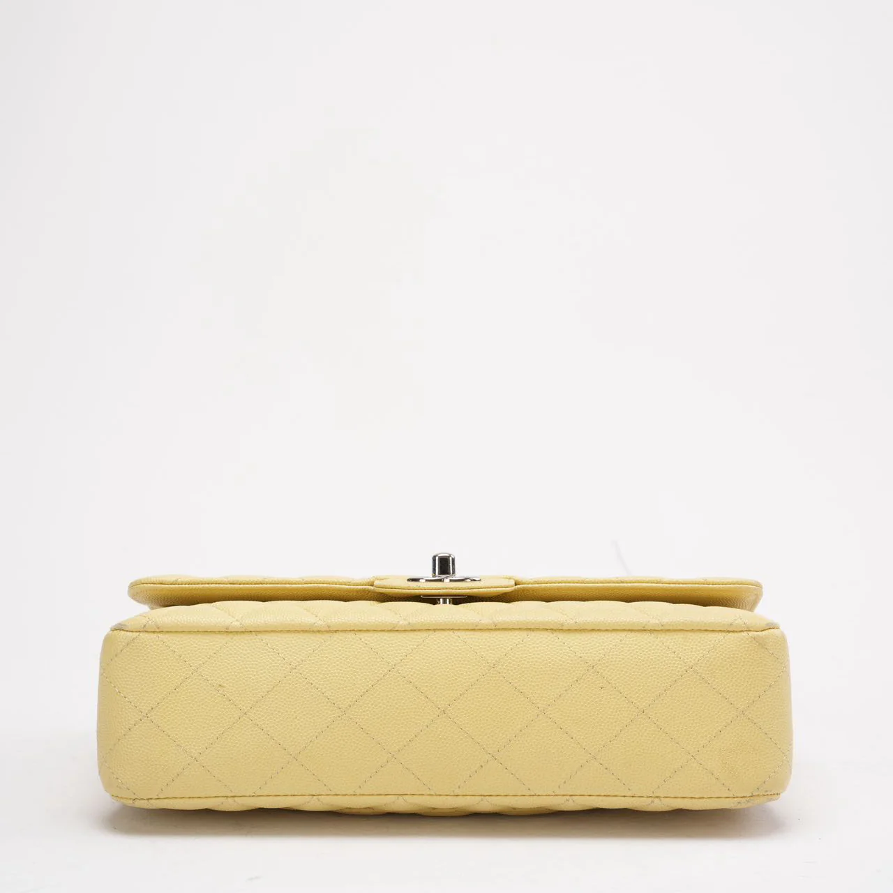 Chanel Yellow Medium Double Flap Caviar Quilted 2018
