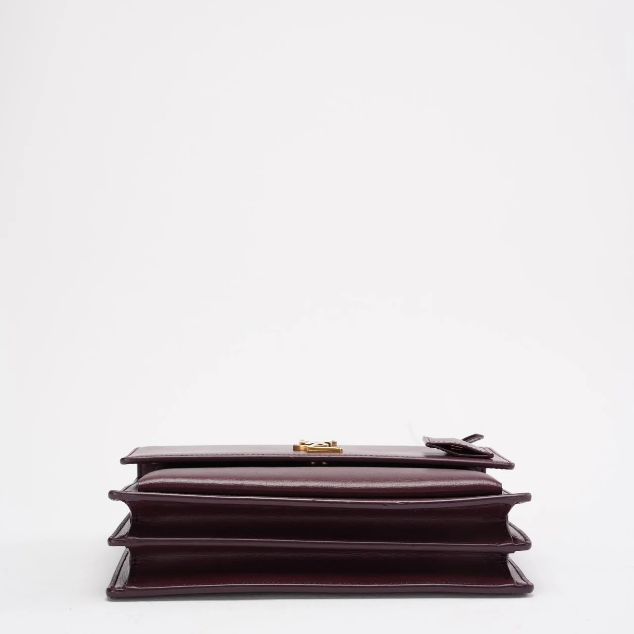 Saint Laurent Burgundy Calfskin Medium Monogram Sunset 2018