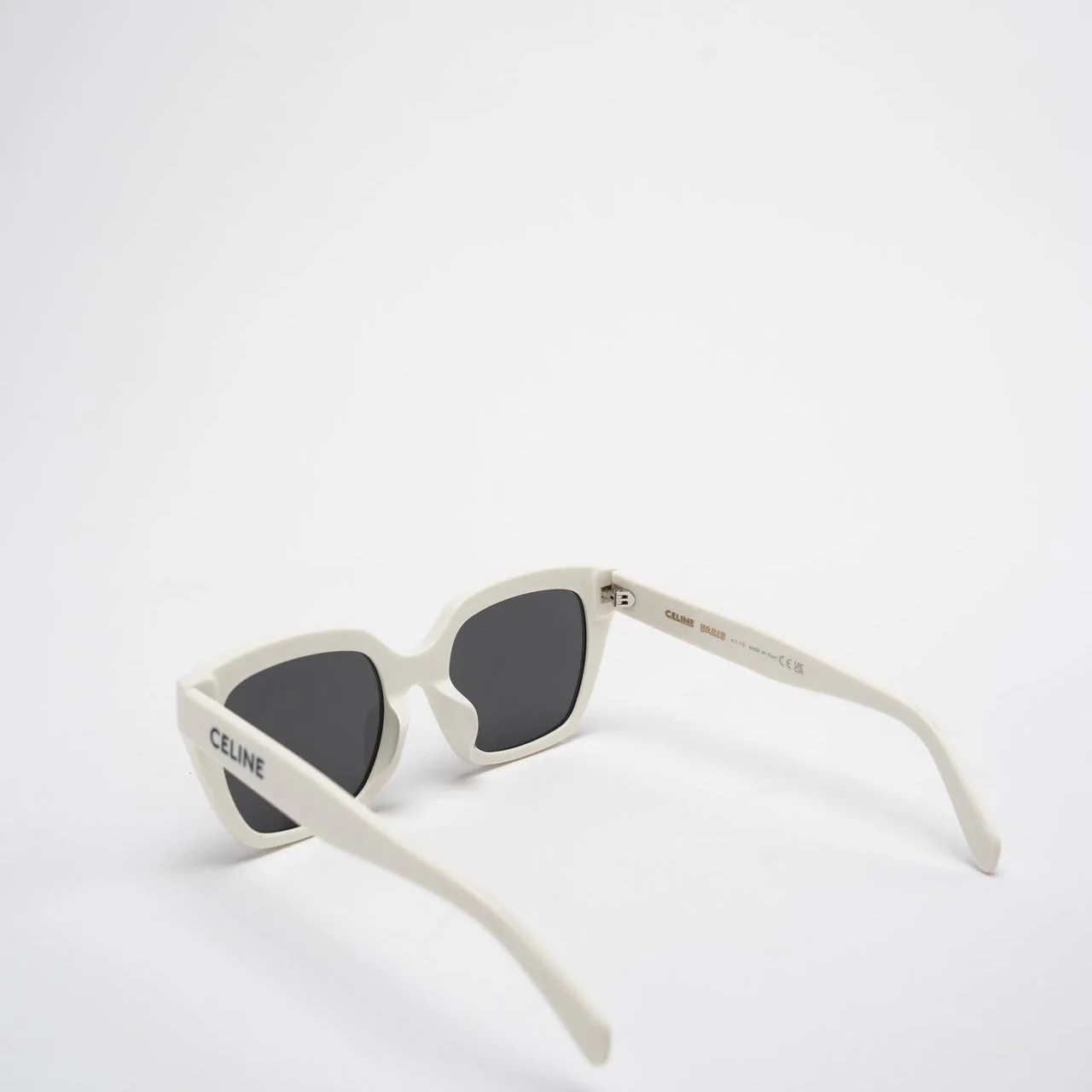 Celine White Acetate Sunglasses