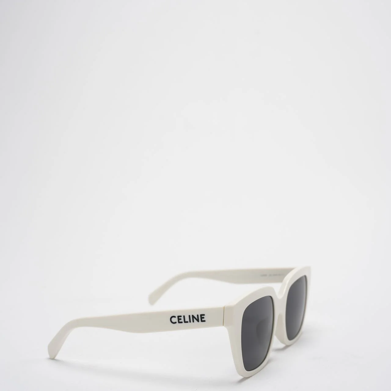 Used Celine White Acetate Sunglasses