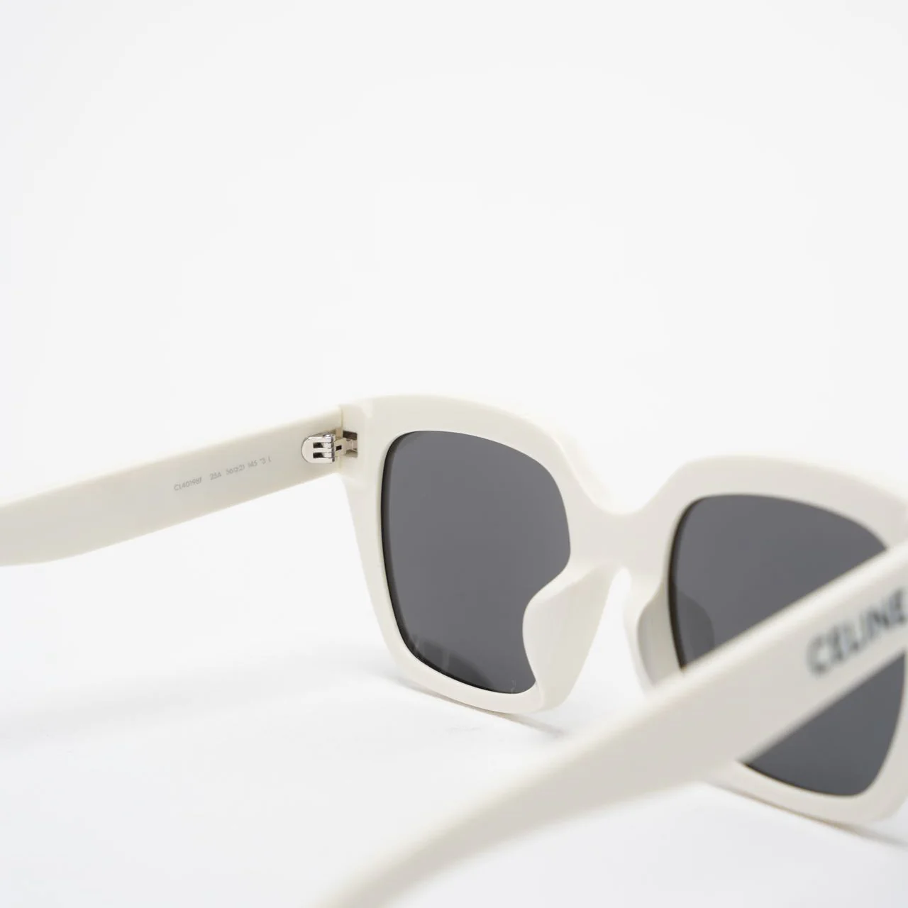 Celine White Acetate Sunglasses