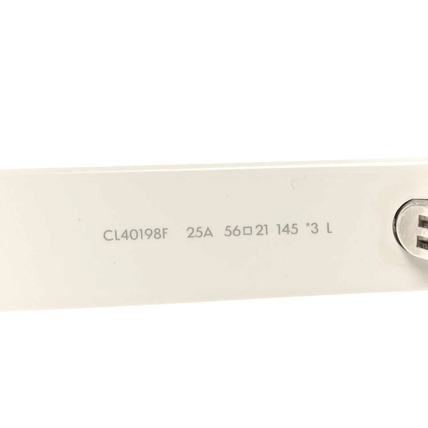 Celine White Acetate Sunglasses