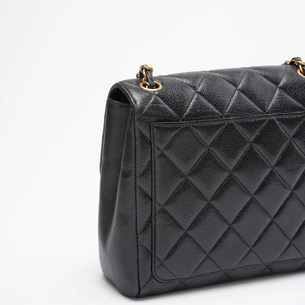 Chanel Vintage Classic Kelly Single Flap Bag – Black Caviar