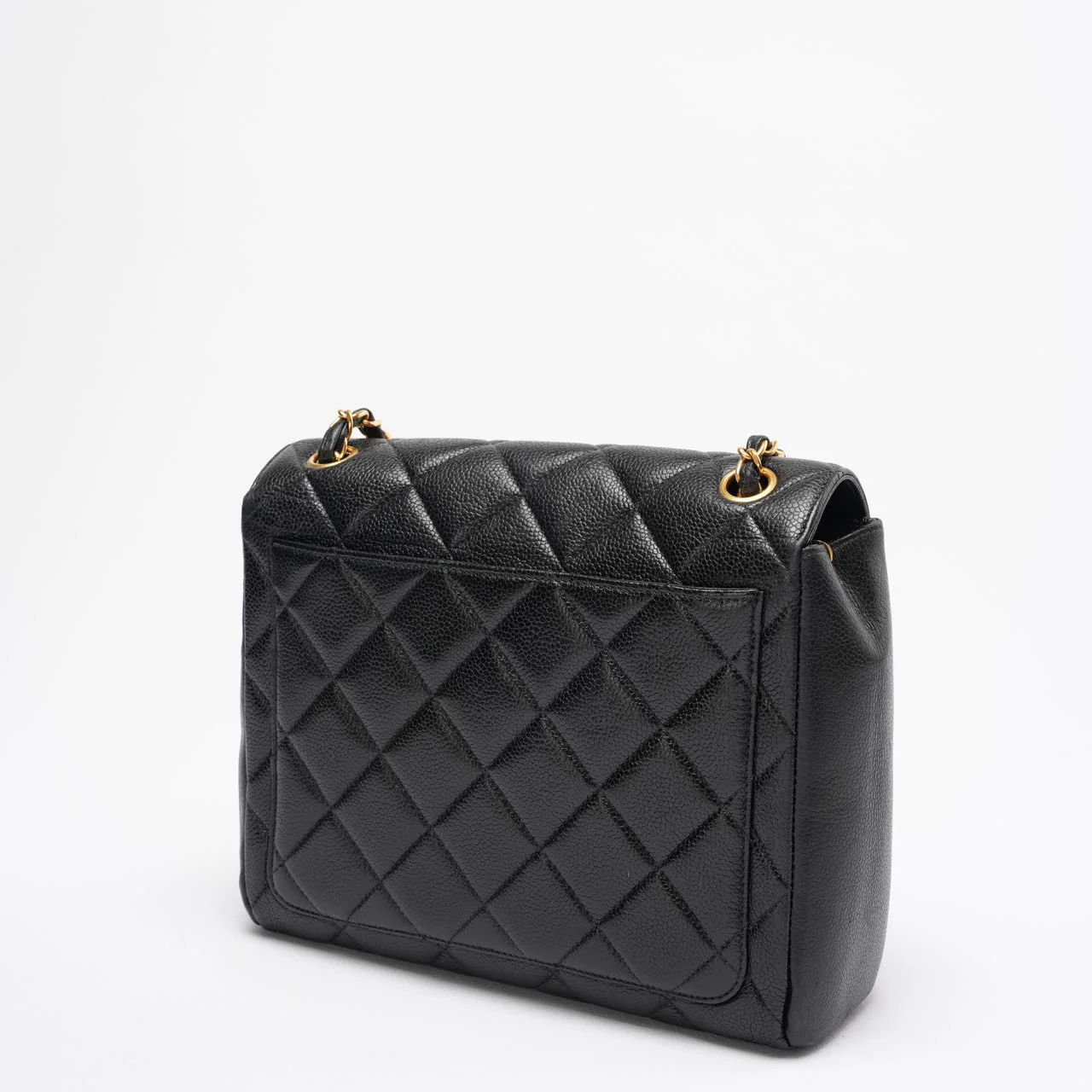 Chanel Vintage Classic Kelly Single Flap Bag – Black Caviar