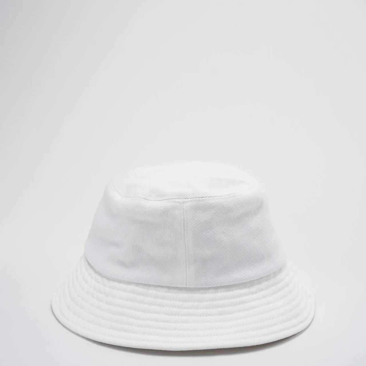 Chanel Denim Bucket Hat in White with Logo – Size S  Back