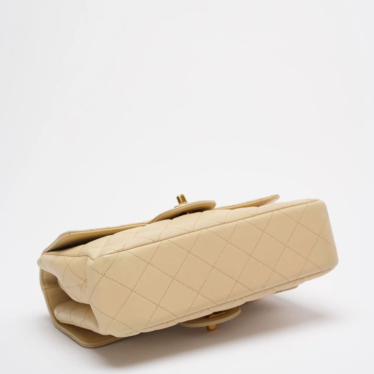 Chanel Vintage Double-Side Classic Flap Bag  Beige