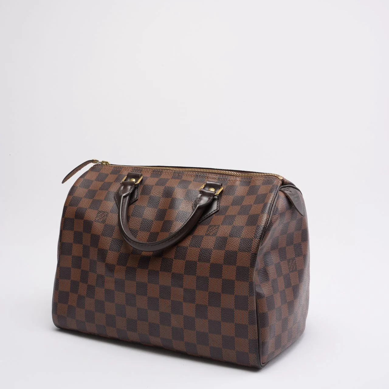 Louis Vuitton Brown Damier Ebene Speedy 30 Bag 2012