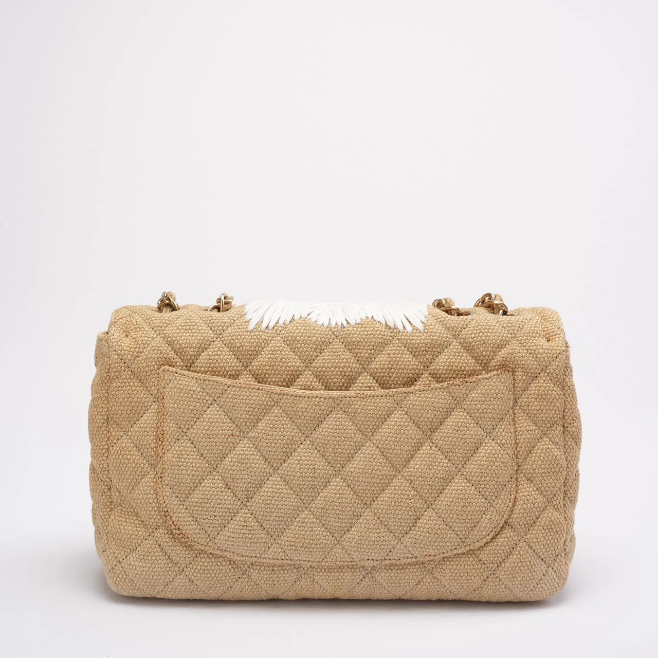 Chanel Tweed Raffia Coco Country Jumbo Flap 2010