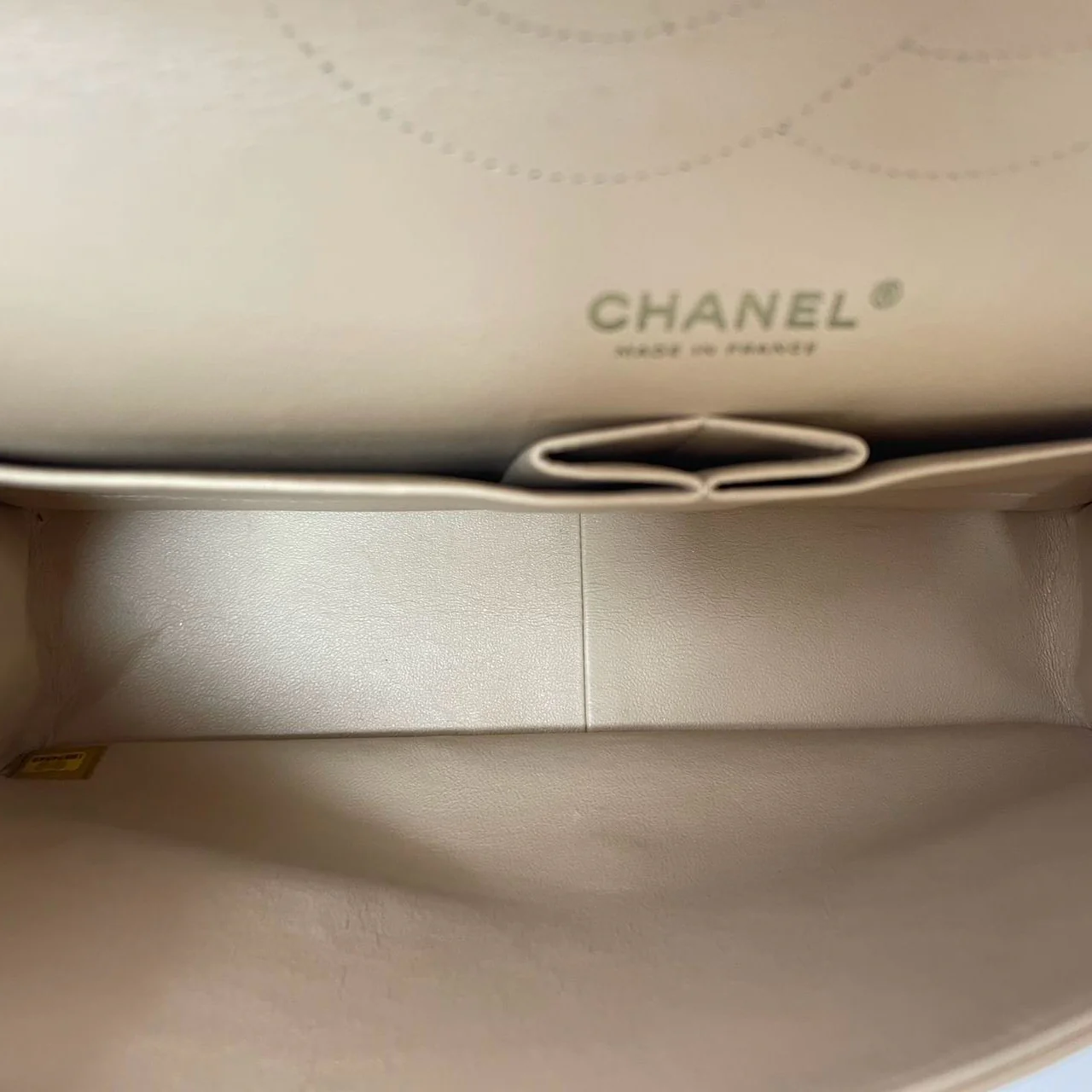 Chanel Classic Jumbo Double Flap Bag Beige Lambskin