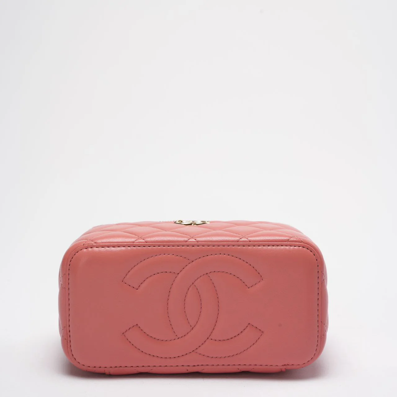 Chanel Vanity Rectangle Top Handle Bag Pink