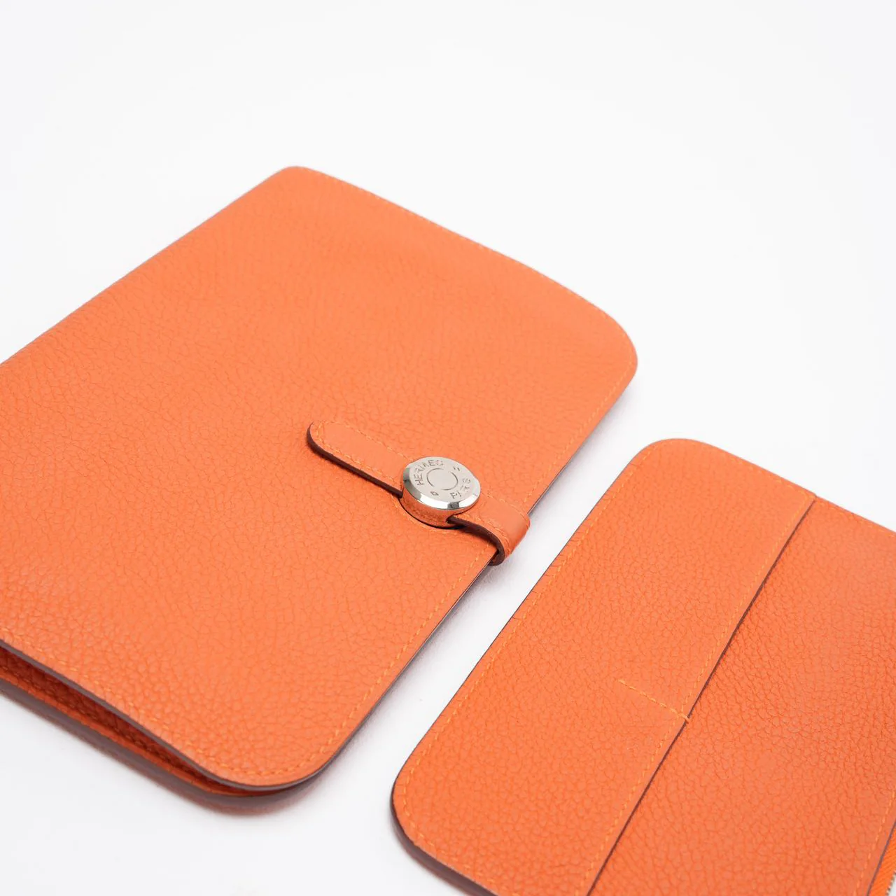 Hermes Dogon Long Wallet Togo Leather Orange