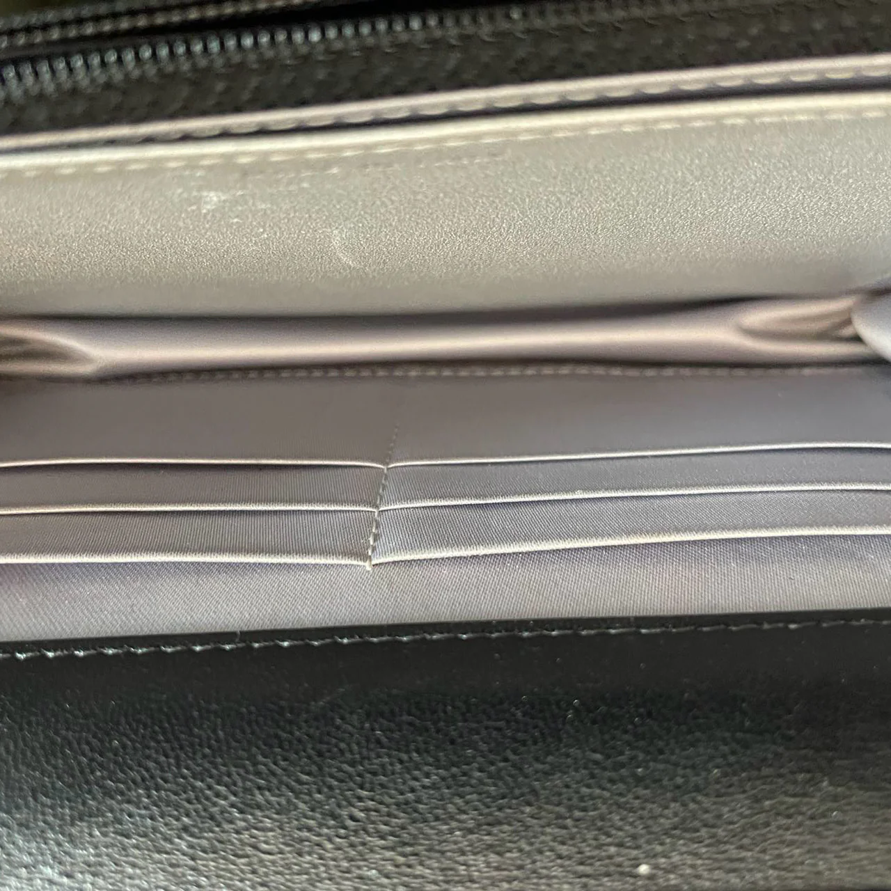 Chanel Wallet On Chain (Woc) Camellia Black Lambleather Silver Hardware Inside