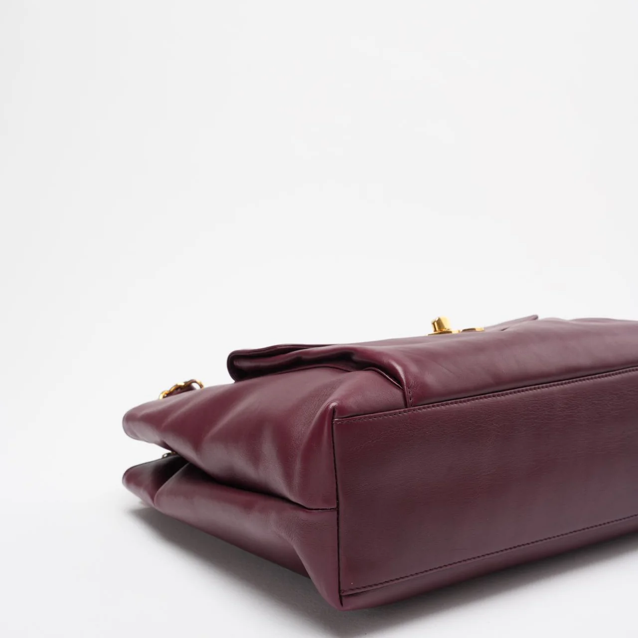 Chanel Vintage Timeless Tote Burgundy Red