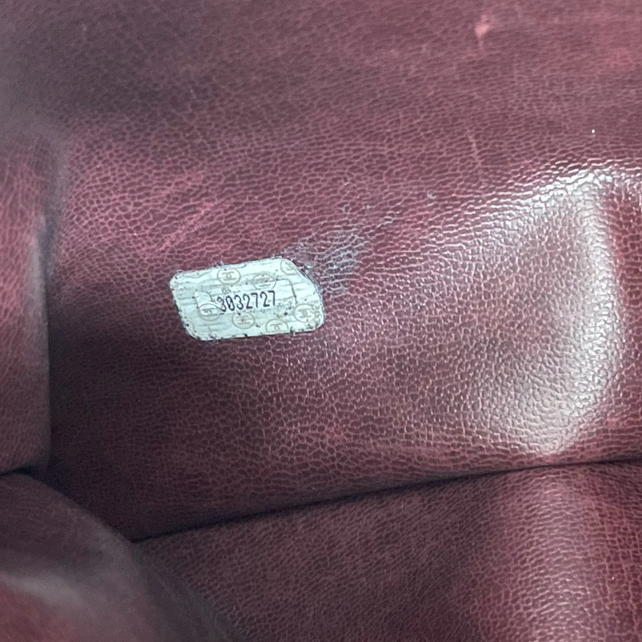 Chanel Vintage Timeless Tote Burgundy Red