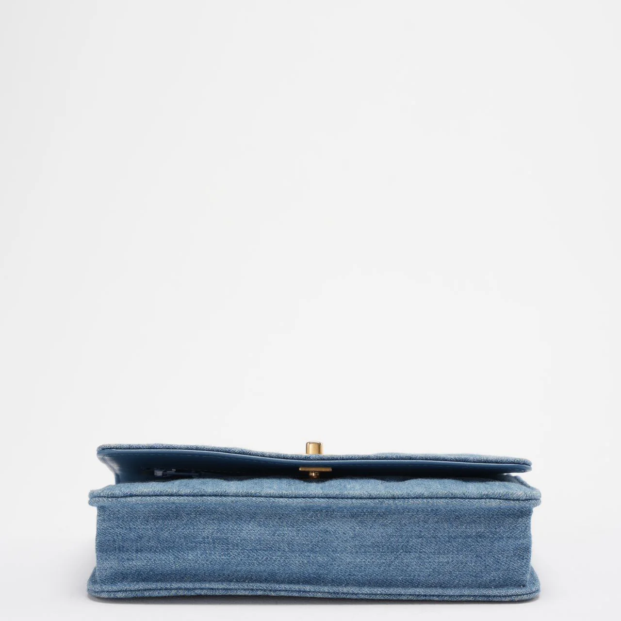 Chanel Denim Wallet On Chain (Woc) CC Pearl Crush Bag from 2022 Bottom 