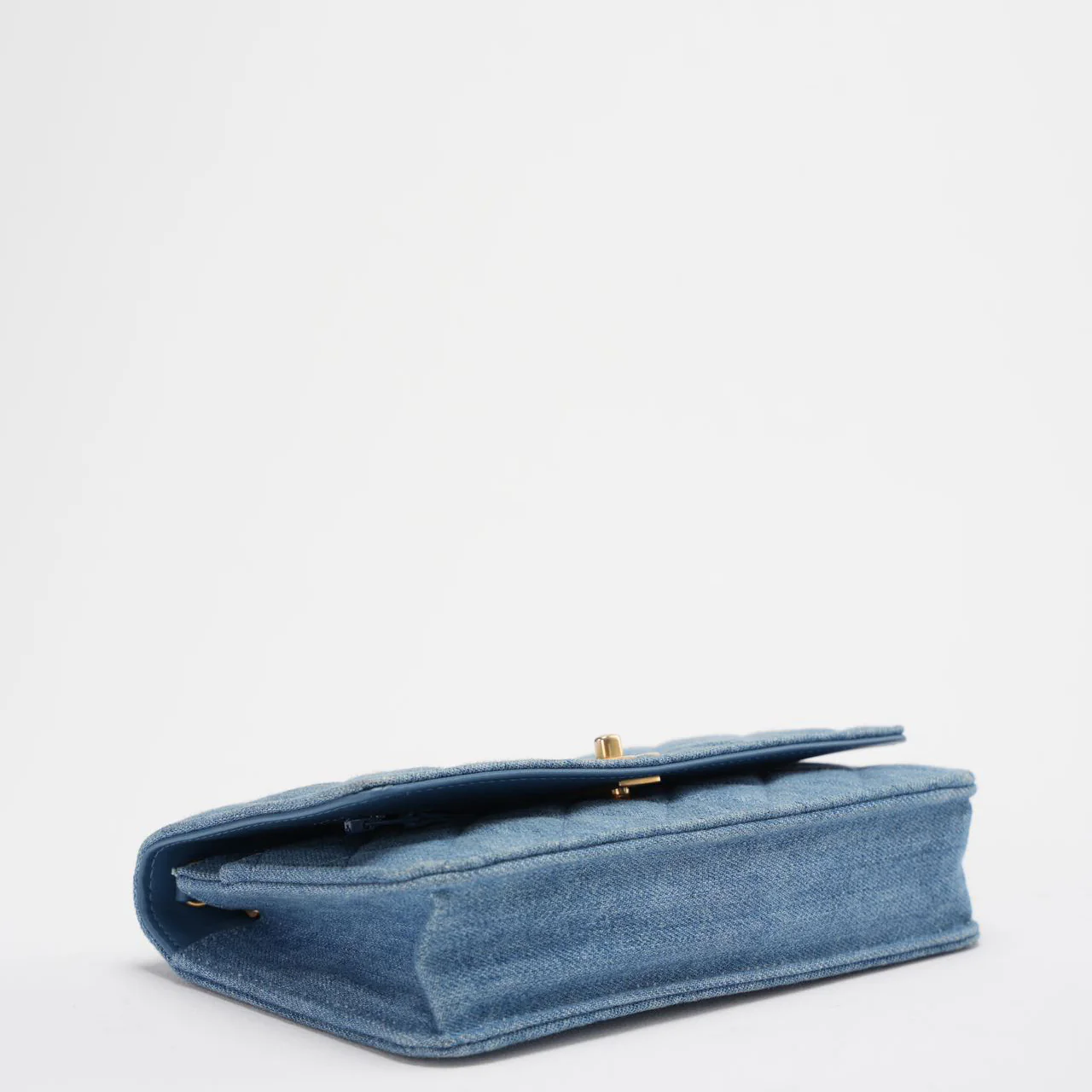 Chanel Denim Wallet On Chain (Woc) CC Pearl Crush Bag from 2022 Corner