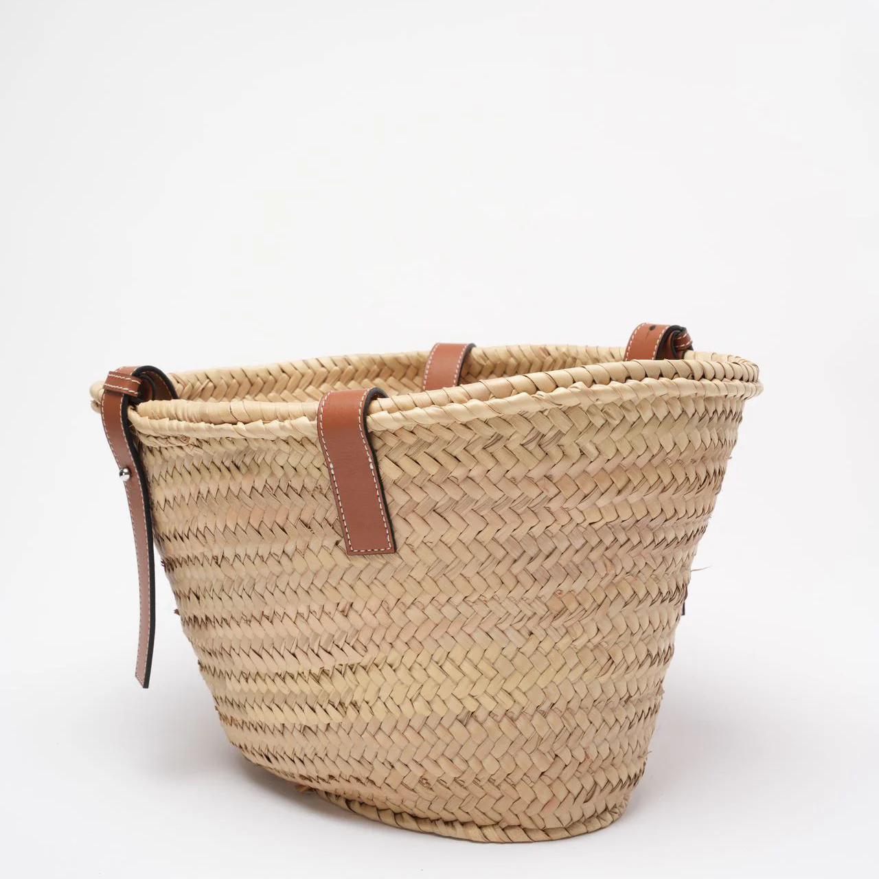 Loewe Raffia Basket Tote Brown