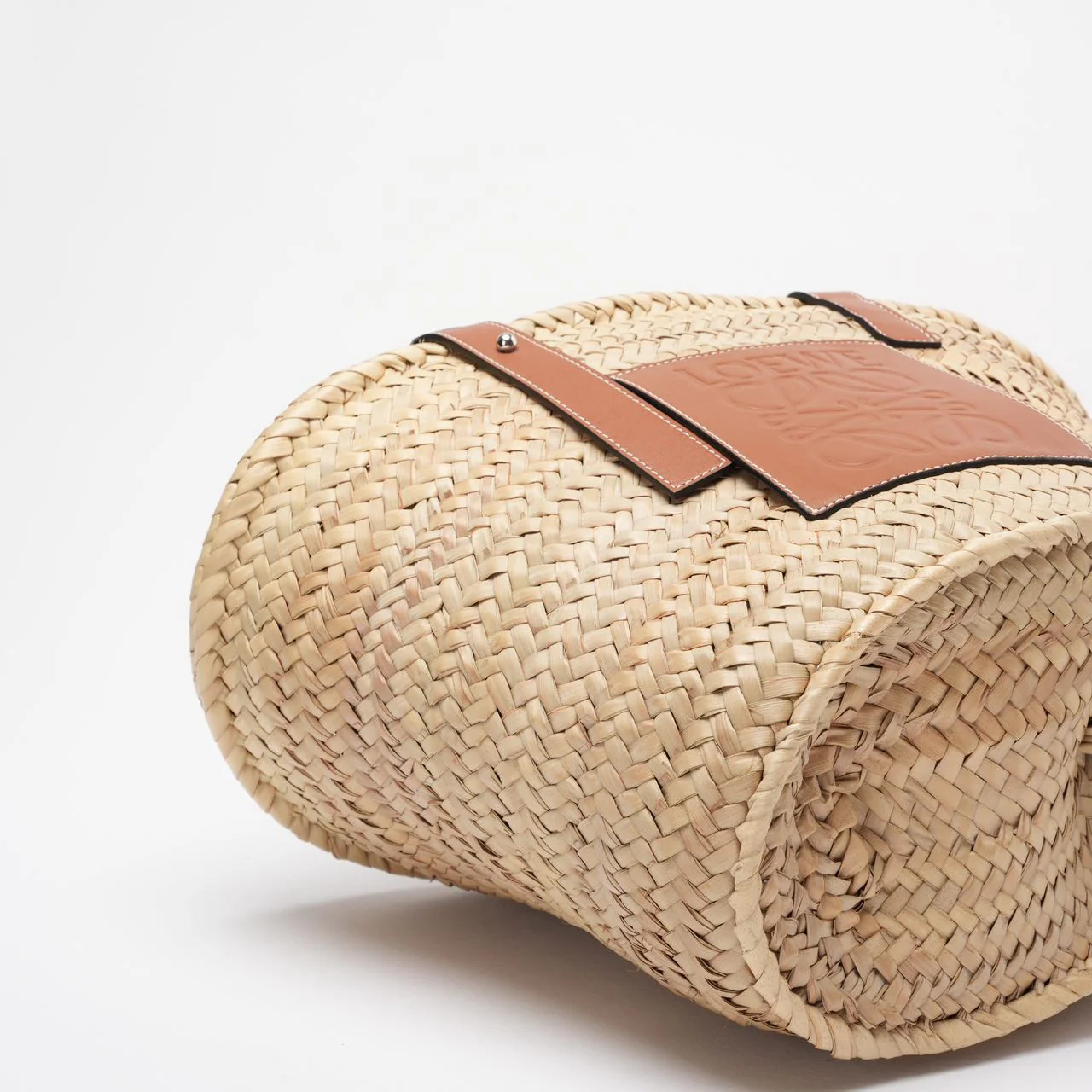 Loewe Raffia Basket Tote Brown