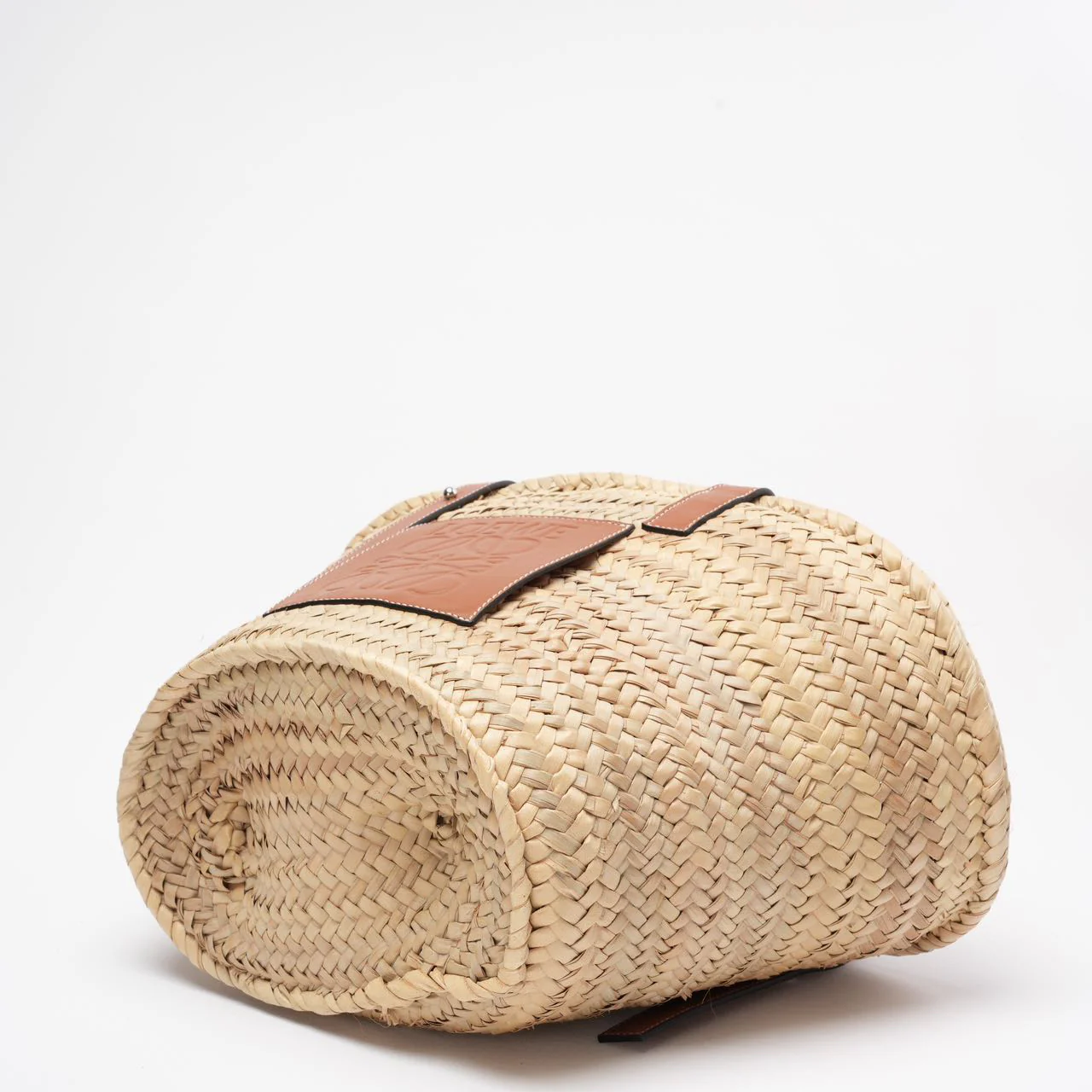 Loewe Raffia Basket Tote Brown