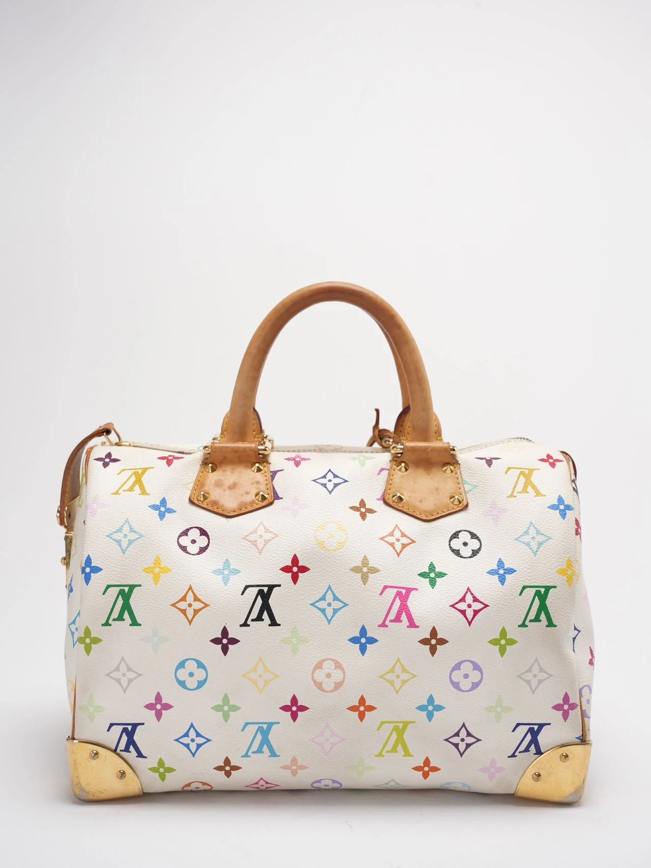 Louis Vuitton Takashi Murakami Speedy 30 Handbag Multicolor