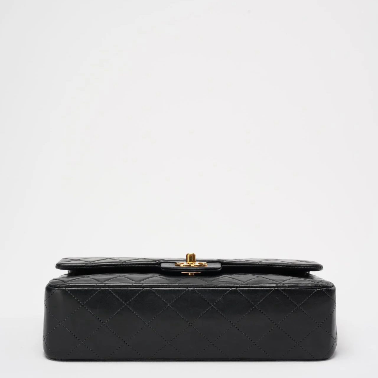 Chanel Vintage Timeless Flap Bag Black Medium 24K Gold Hardware