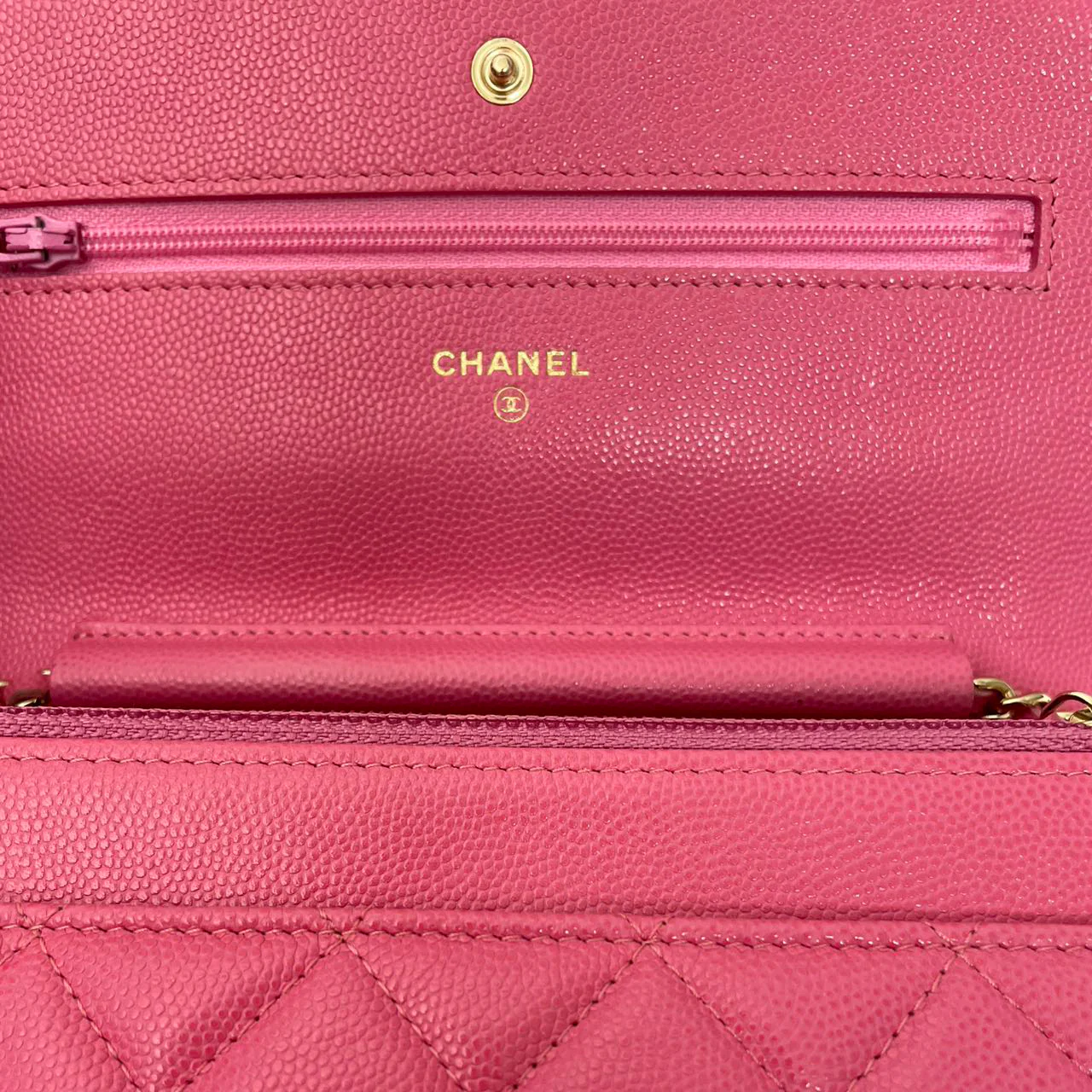 Chanel Timeless Wallet on Chain Hot Pink Caviar Leather