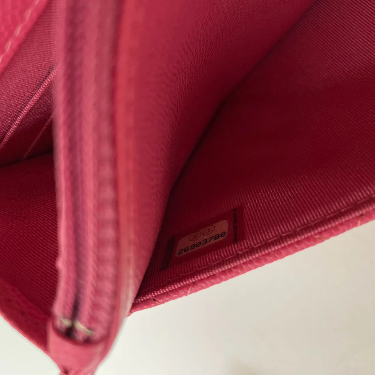 Chanel Timeless Wallet on Chain Hot Pink Caviar Leather