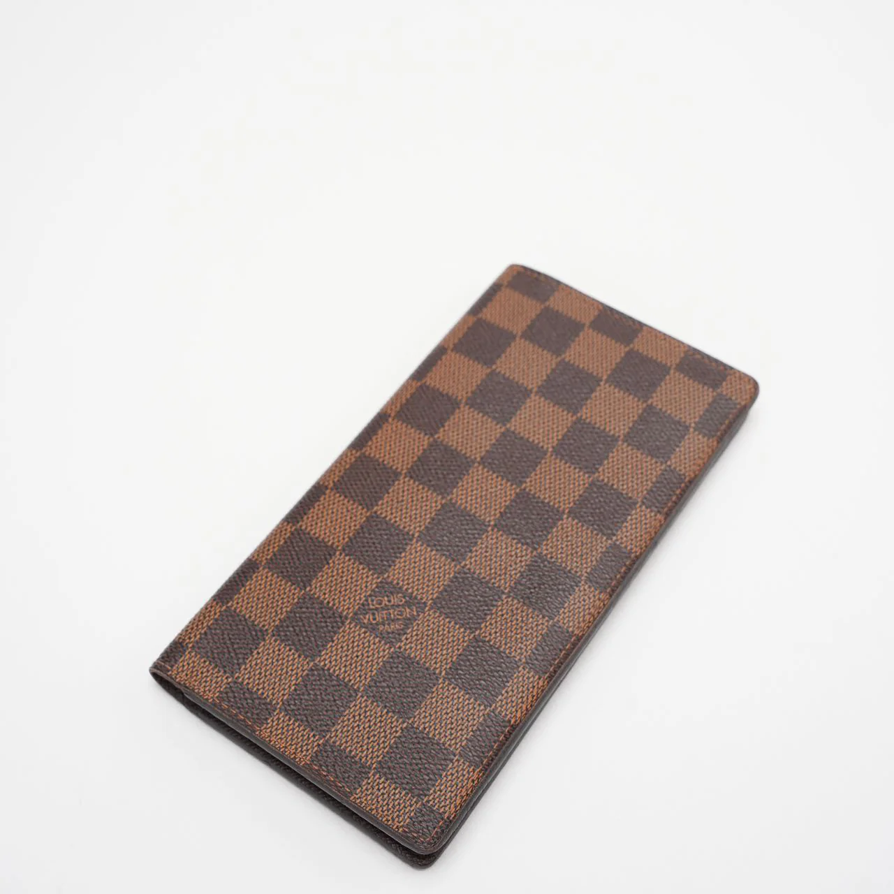 Louis Vuitton Damier Ebene Canvas Wallet Brown