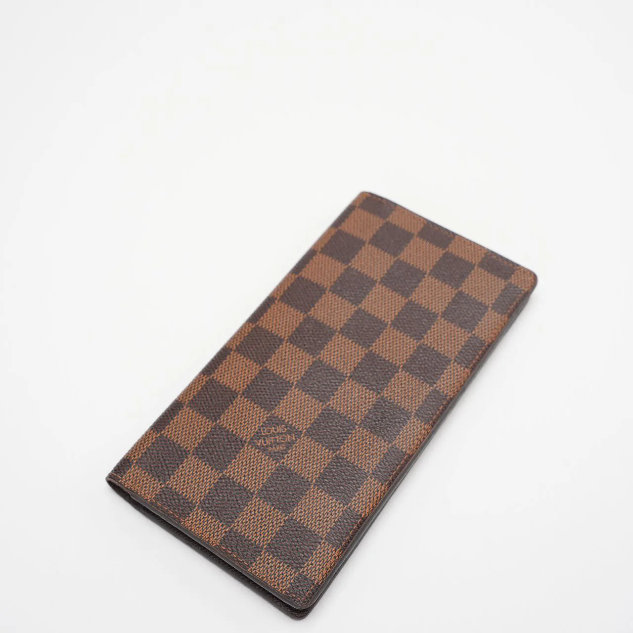 Louis Vuitton Damier Ebene Canvas Wallet Brown