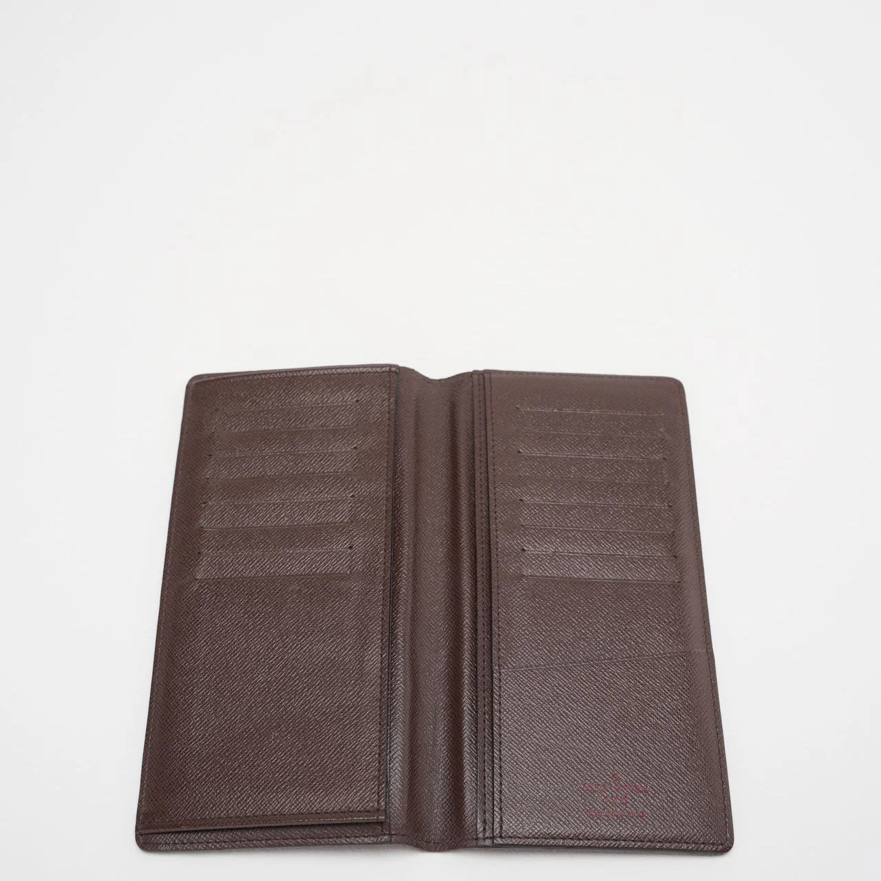 Louis Vuitton Damier Ebene Canvas Wallet Brown