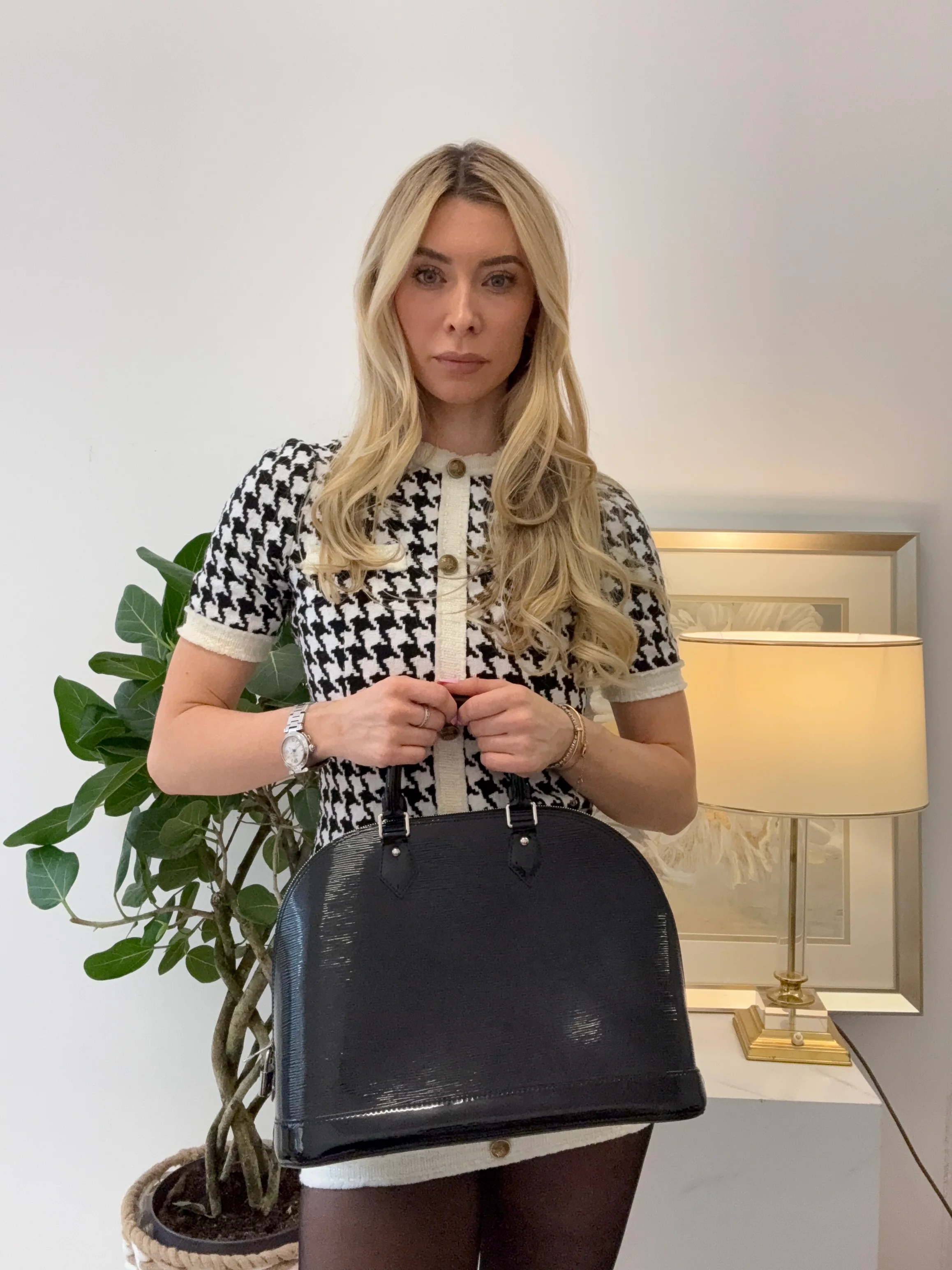 Louis Vuitton Black Epi Alma PM Bag 2014